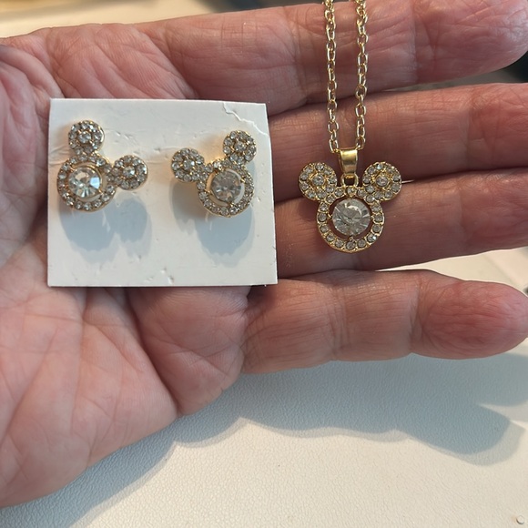 Minnie Mickey Necklace & Earrings Set 🧚‍♂️ - Picture 3 of 4